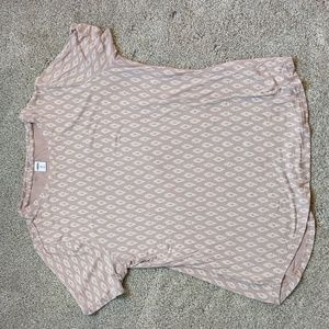 Old Navy Luxe pink patterned shirt size medium
